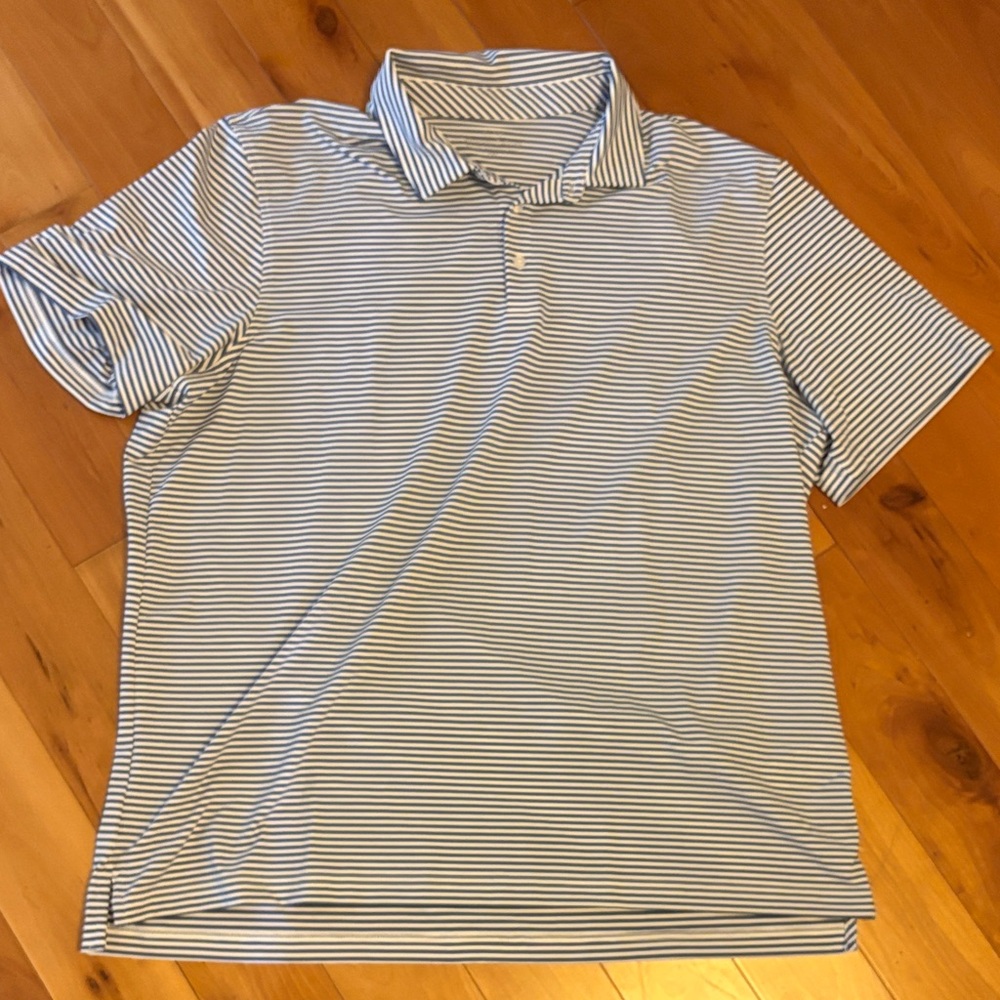 Vineyard vines 2xl. Striped Blue and White Men's Polo Shirt